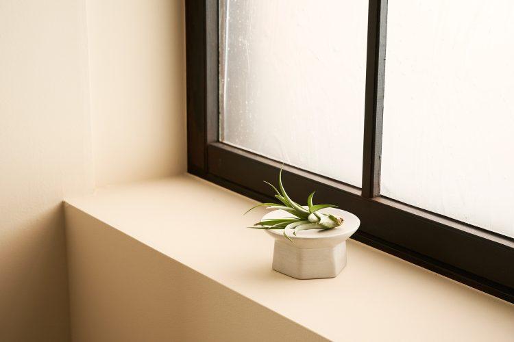 出窓になっているため窓際に物を置いて撮影も可能
