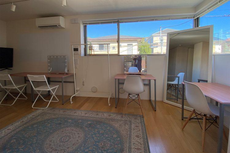 2F 打ち合わせスペースをメイク場所としても