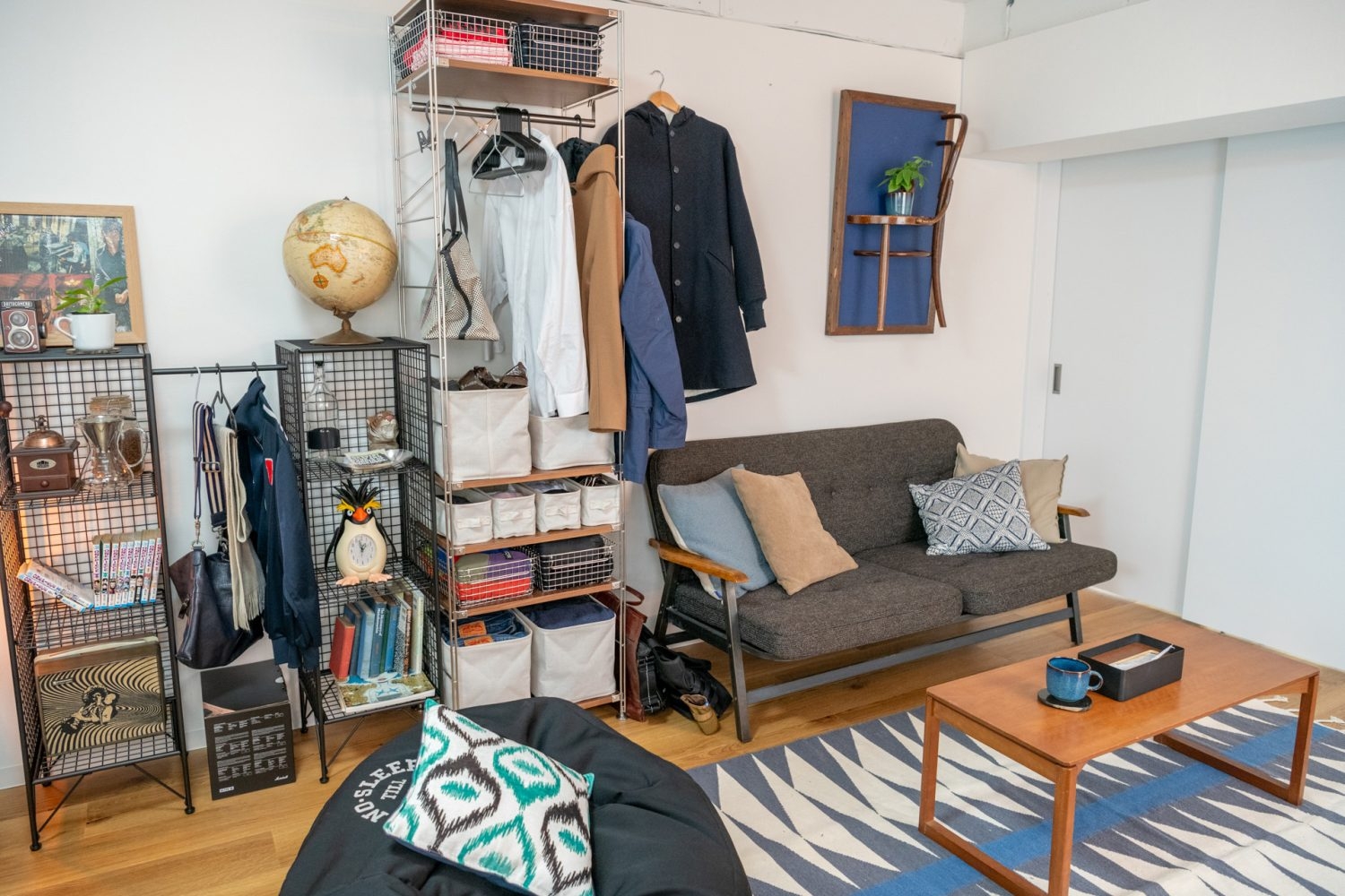 引き戸を閉めて空間を仕切ることも