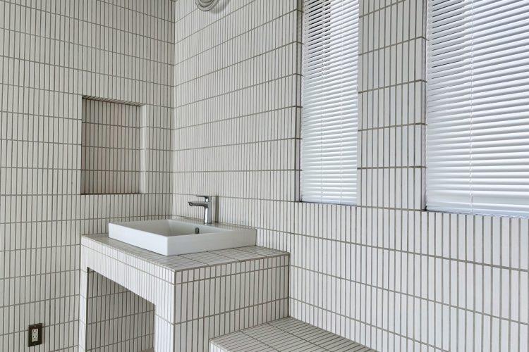 寄りも引きも撮りやすい洗面