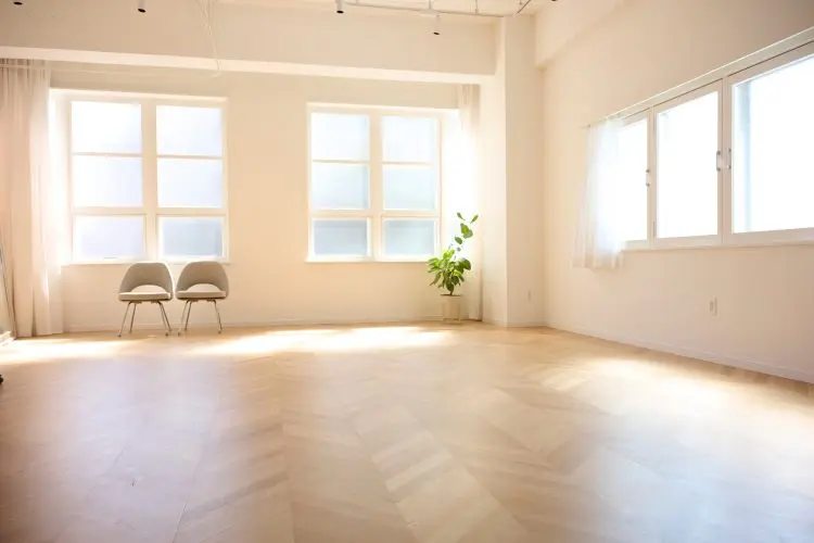 カーテンを開けた状態