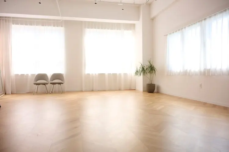 カーテンを閉めた状態