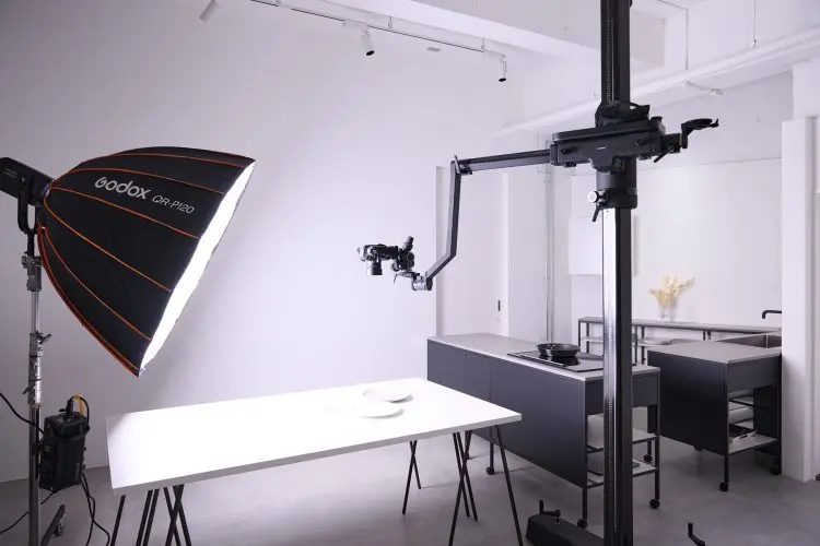 機材を用いて物撮りも(一部有料機材あり)