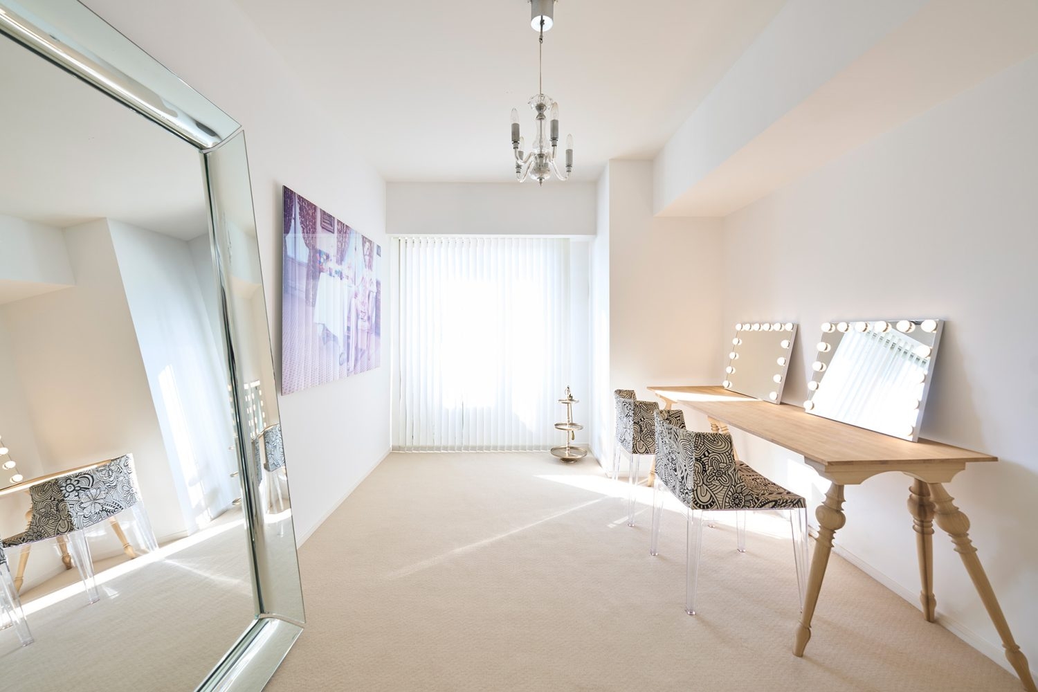 2人同時にヘアメイク可能