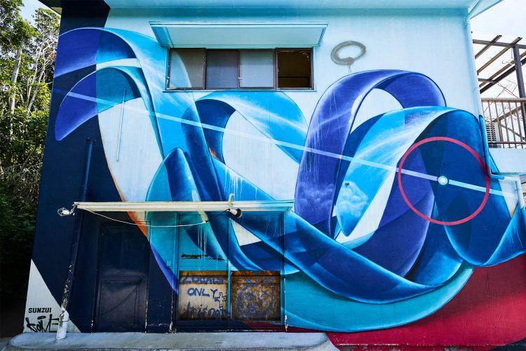 ファッション撮影にも活躍する外壁