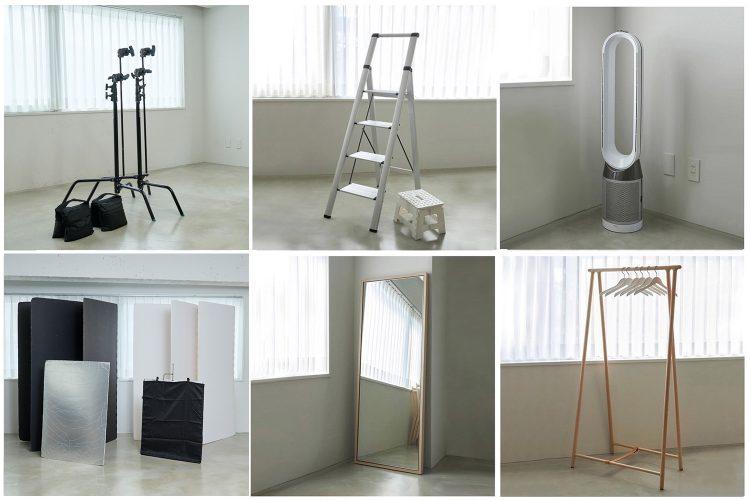 無料の機材・備品(詳細はHPにてご確認ください)