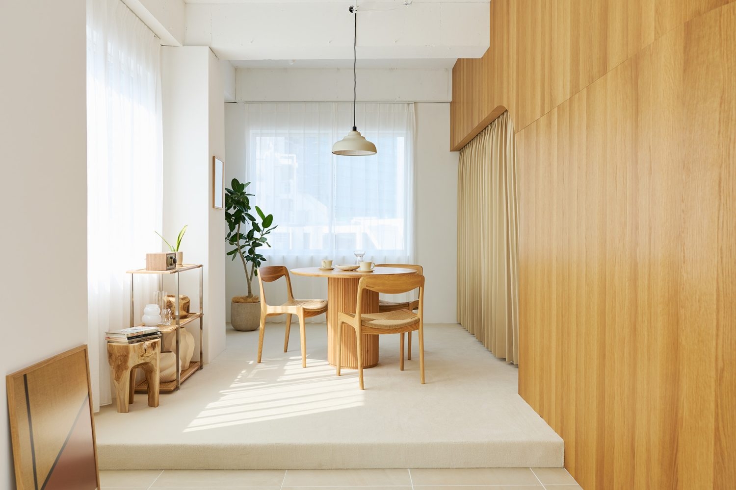 ペンダントライトのシェードは収納可能