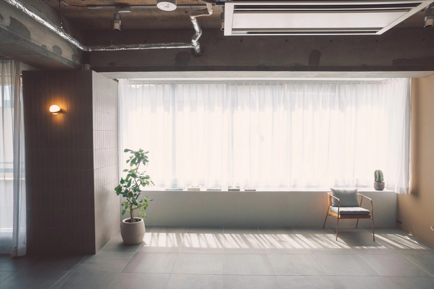 やわらかな光が差し込む窓際