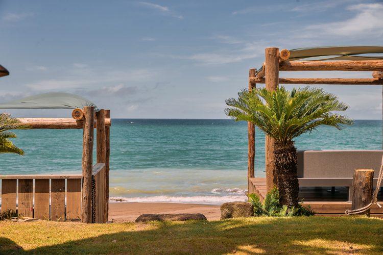 元名海岸の広大な海が目の前に