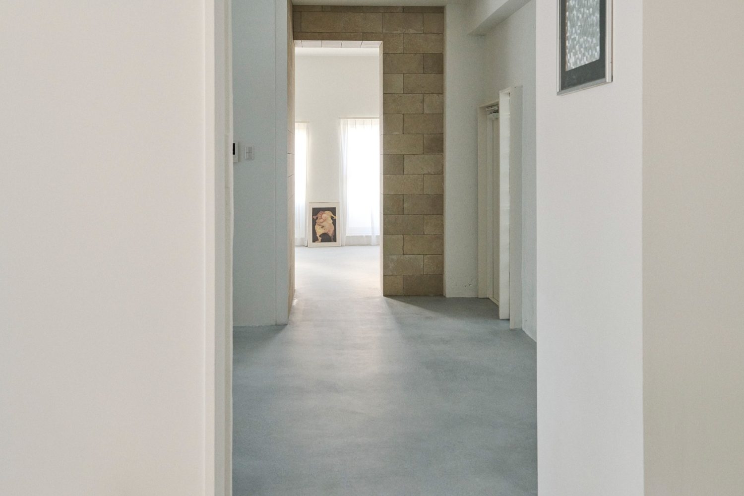 空間同士を繋ぐ通路部分もニュアンスたっぷり