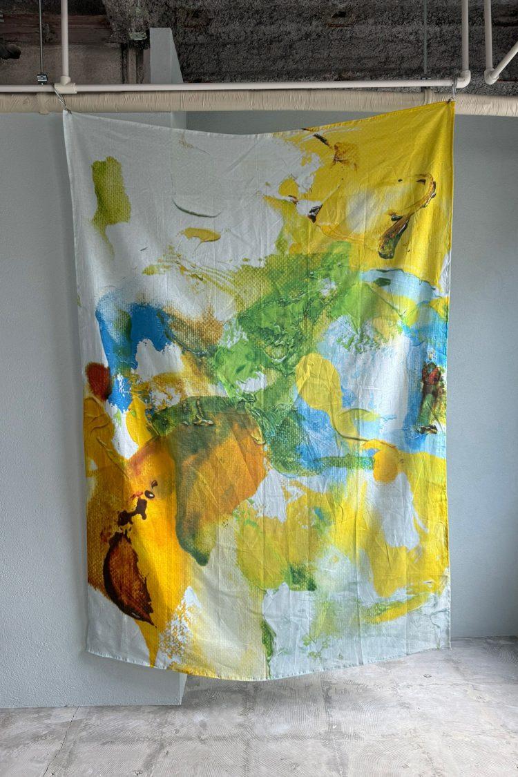 貸し出しフリーのグラフィックリネン布