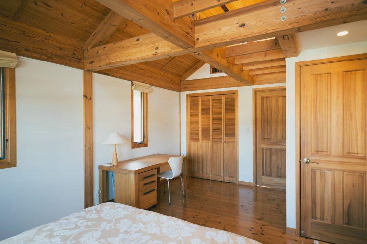 2F 寝室内のデスクでテレワークシーンなどの撮影も