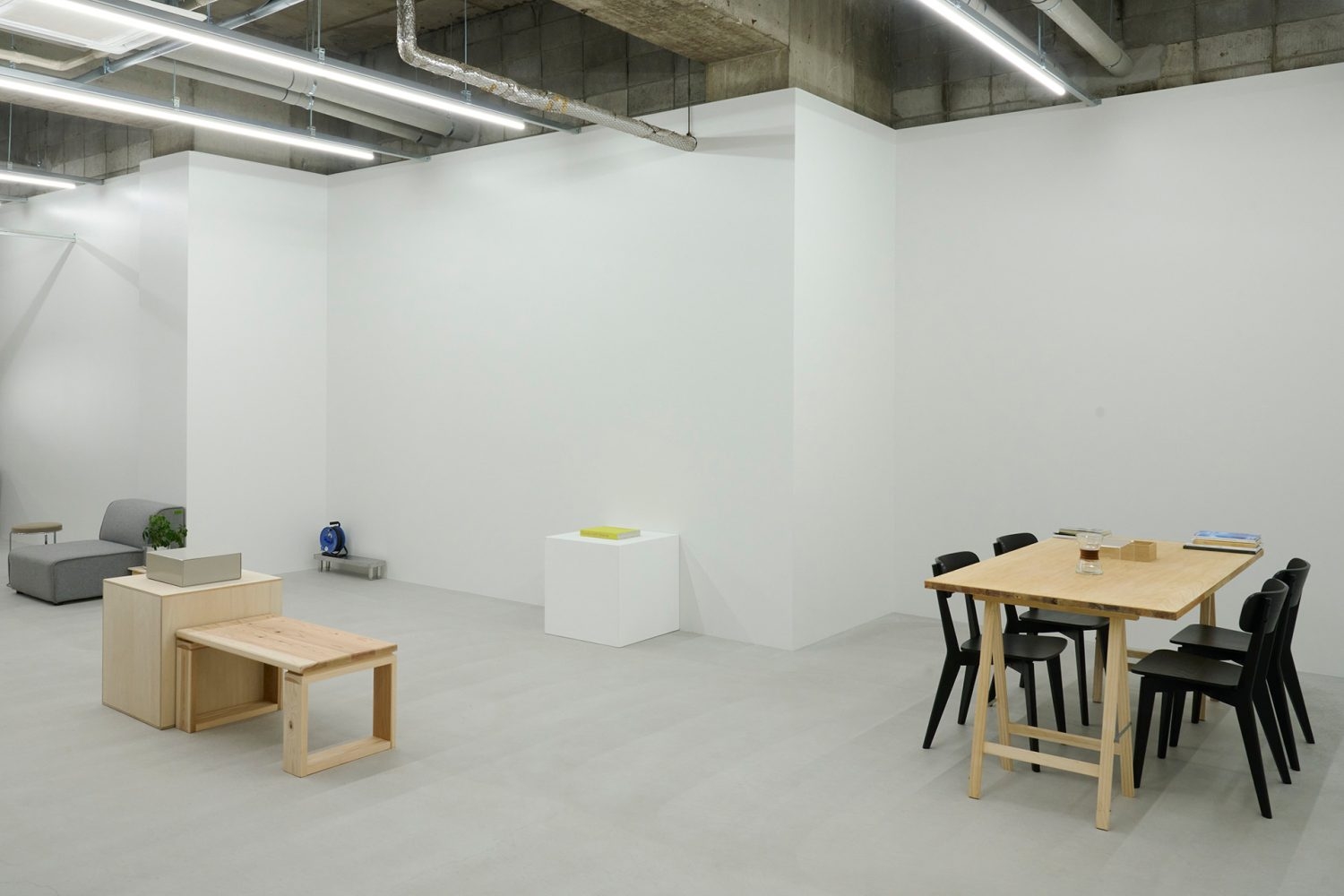 撮影・展示面の多いホワイトキューブ