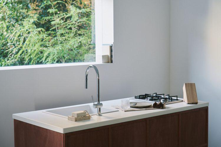 グリーン抜けと移動式キッチンの組み合わせ