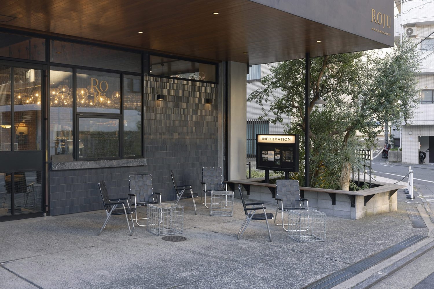 海外ホテルのようなテラスエリア