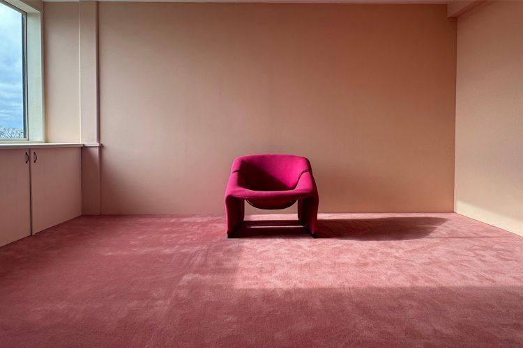 6F ニュアンス違いのピンク壁✕カーペット