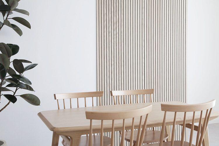 部分的にウォールパネルの壁