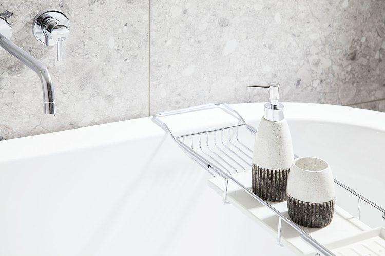 実際にお湯が張れるバスタブ