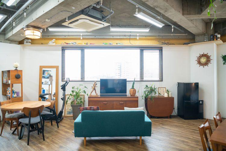 他フロアスタジオの控室、待機場所としても