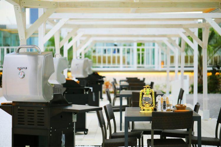 開放感のあるパレットエリア