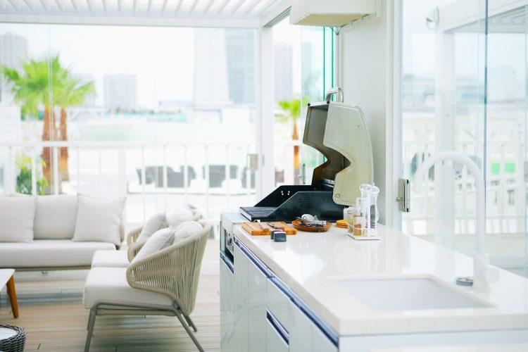 キャビン室内BBQキッチン