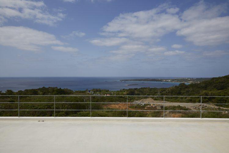 屋上正面は遮るものなし