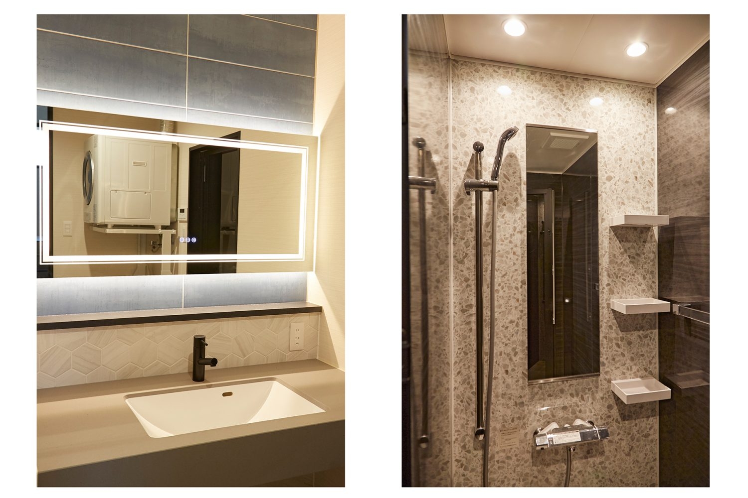 パウダールームとシャワー室