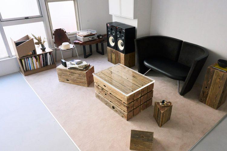 古材什器やモダンインテリアと相性のよいカーペット床