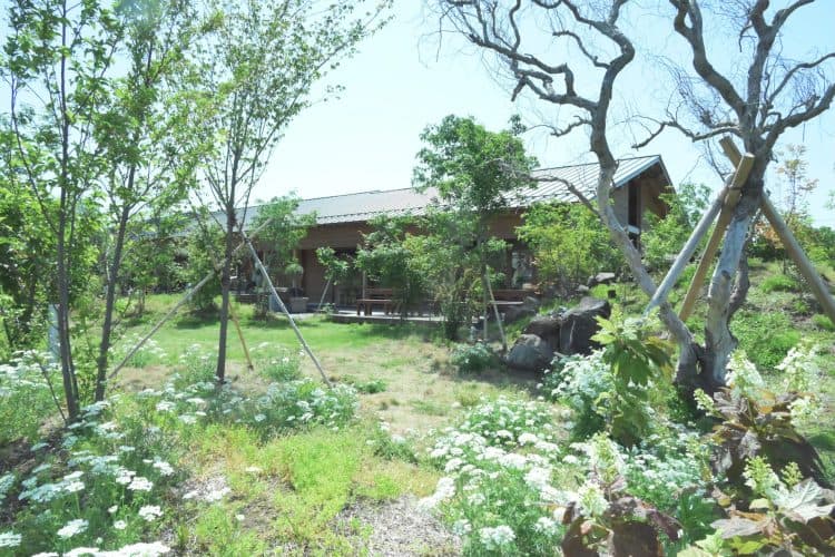 季節によって表情が変わるガーデン