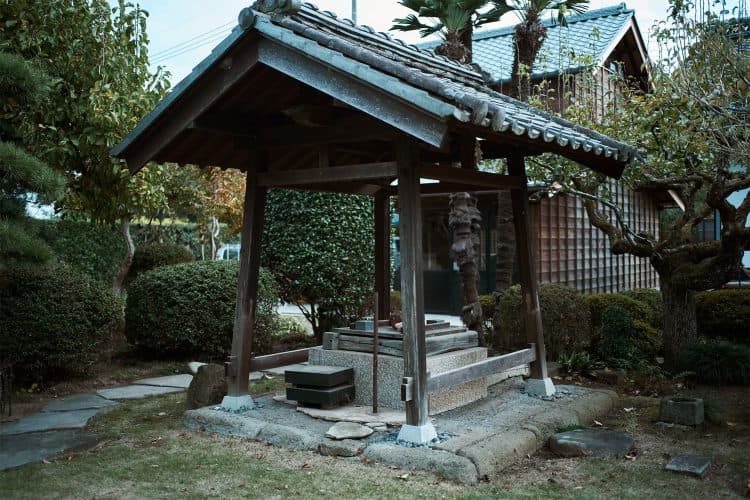 文化財の一部として登録されている井戸屋