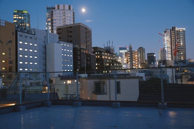夕暮れから夜へ