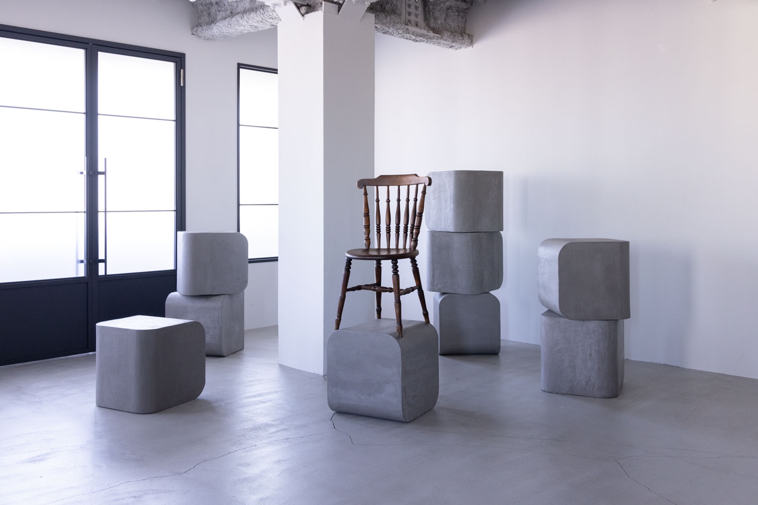 組み合わせ自由なモルタルブロック