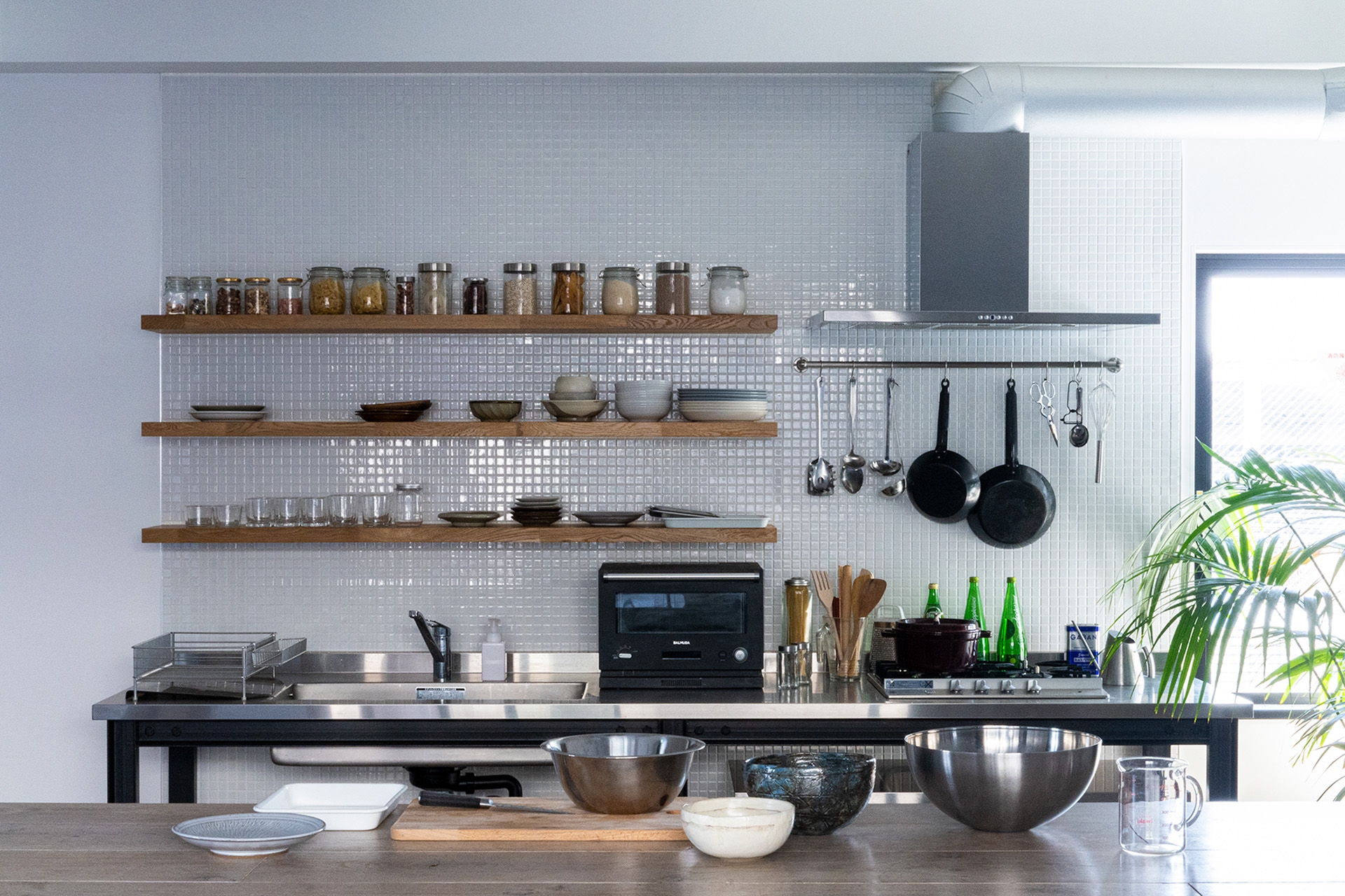 調理可能なキッチンエリア