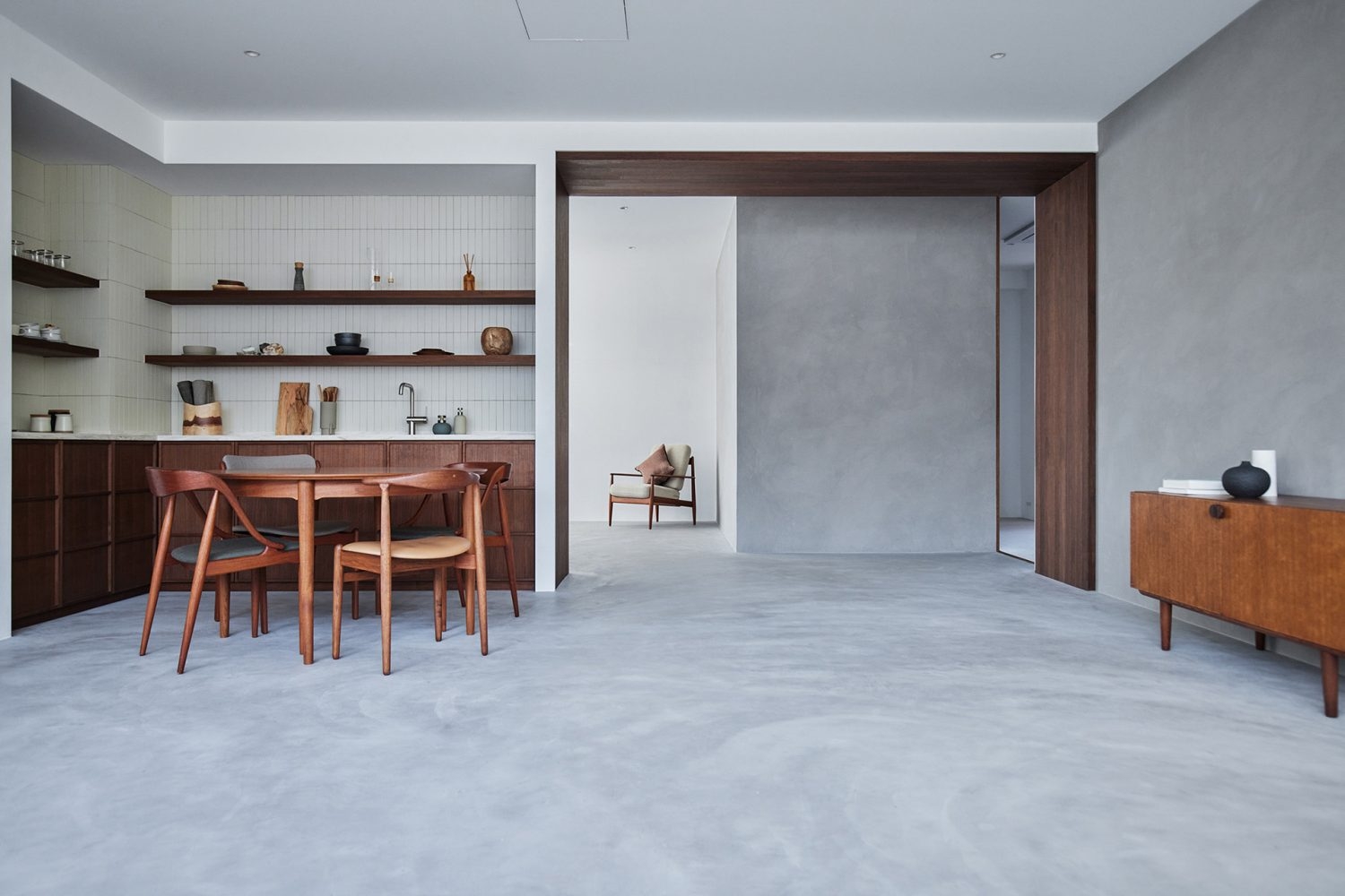 緩やかにつながる3つの空間