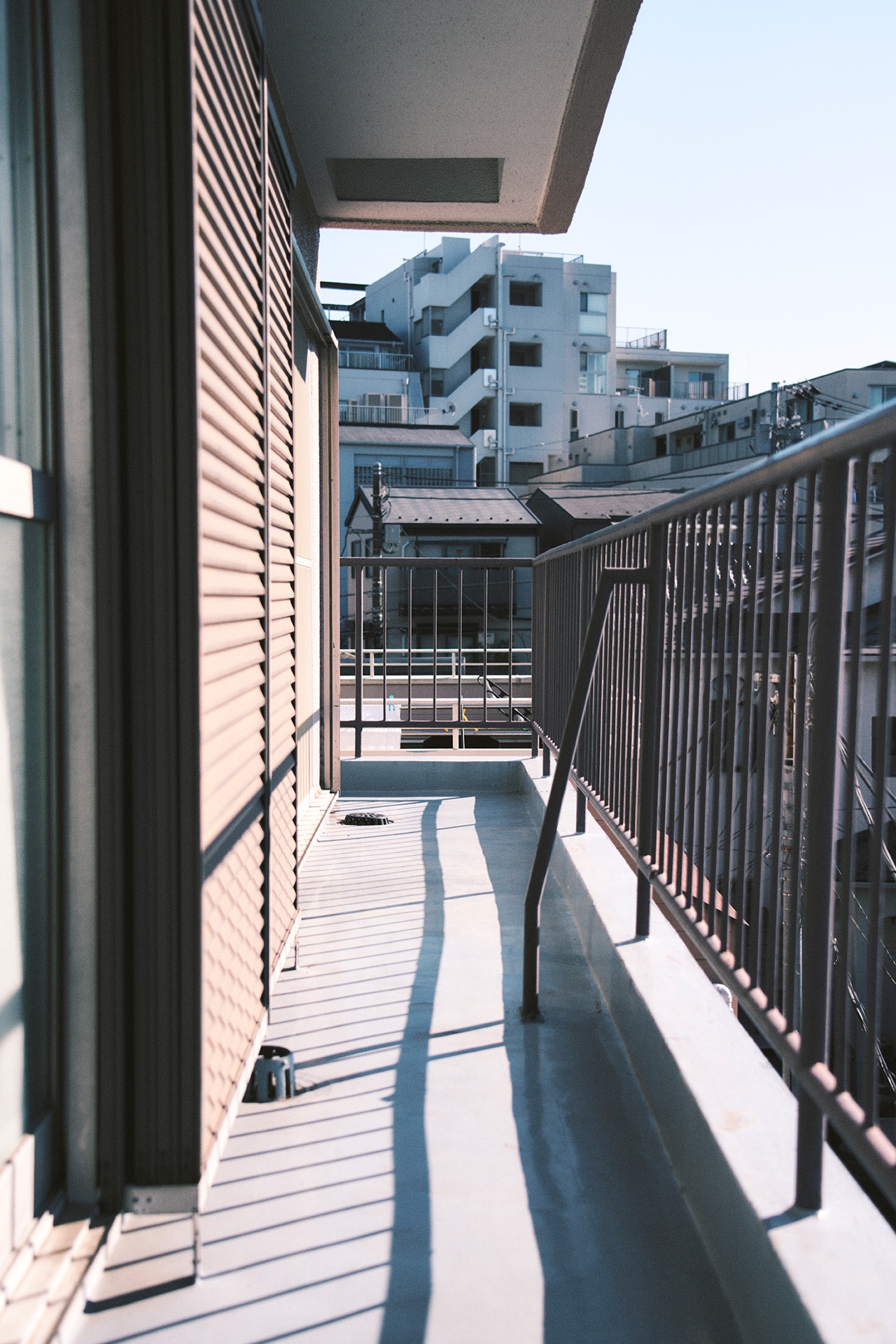 南向きのL字のバルコニー