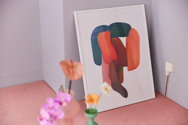 物撮りのアクセントにもなるカーペット床