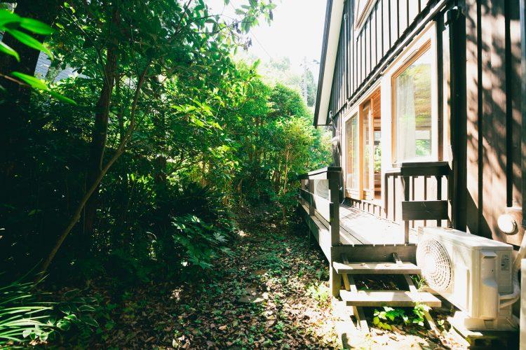 日没までは庭から照明を打つことも可能