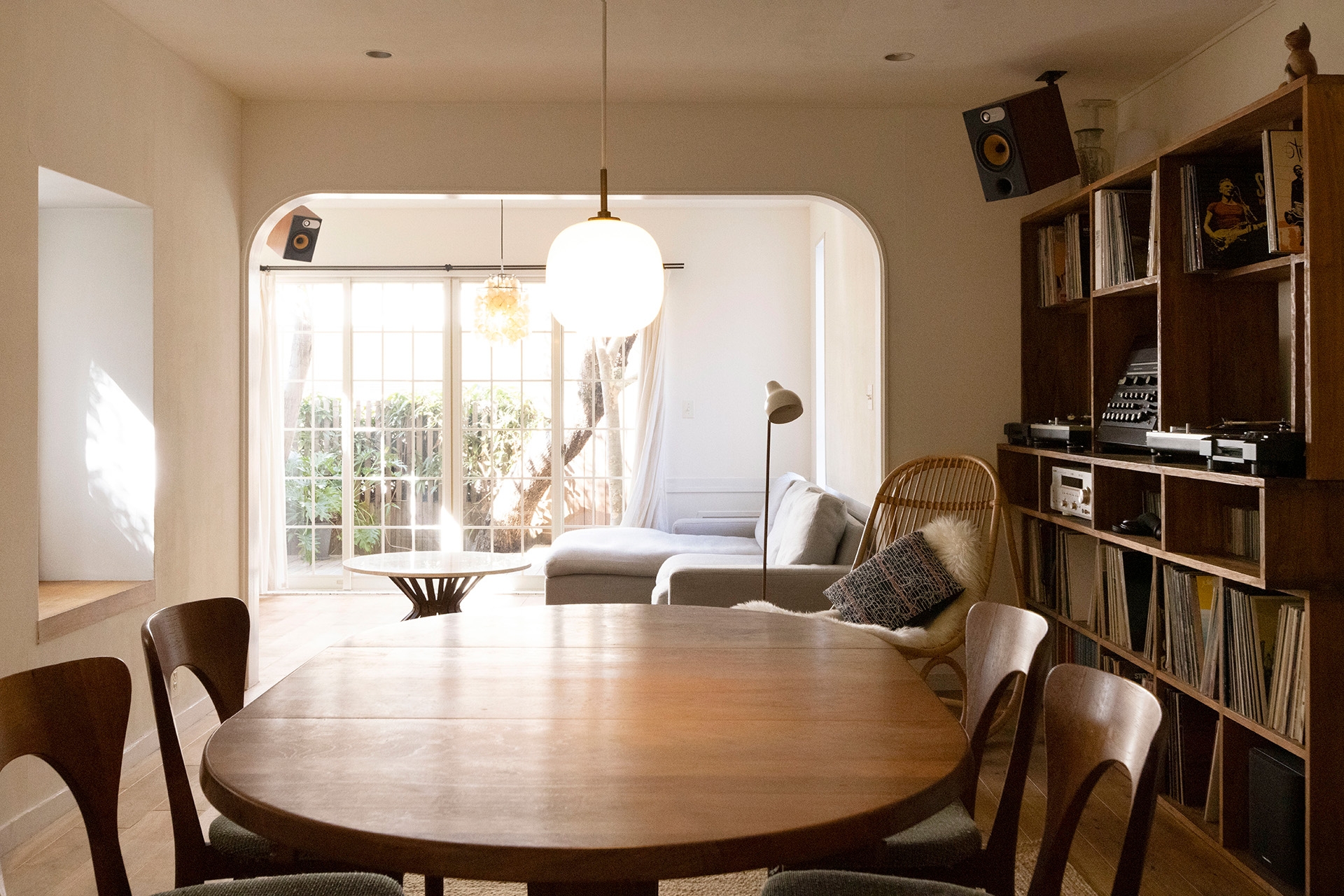 あたたかみのあるリビングダイニング